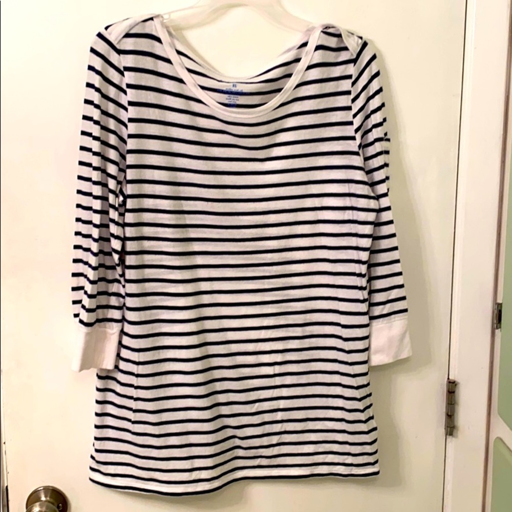light weight dark navy striped